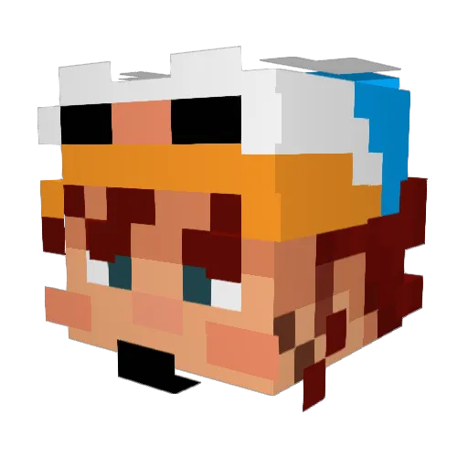 BigCheese545 Minecraft avatar head, 3D render