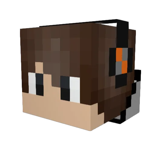 BigCheif876 Minecraft avatar head, 3D render