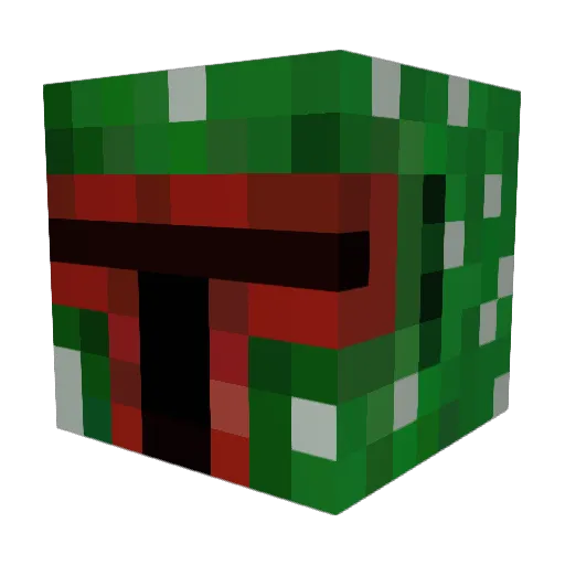 BigChungus112 Minecraft avatar head, 3D render