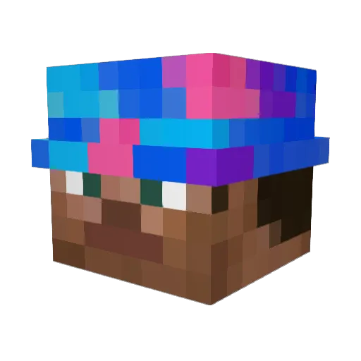 BigChungus69420 Minecraft avatar head, 3D render