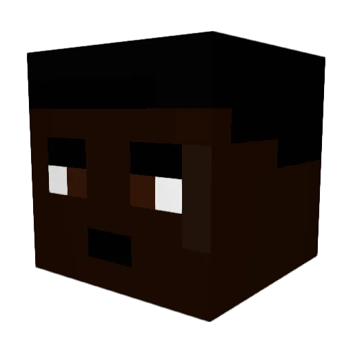 BigChungus9876 Minecraft avatar head, 3D render