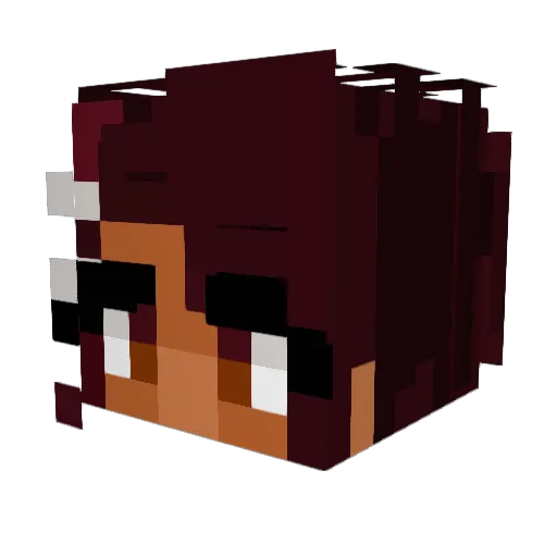 BigChungusIsbig Minecraft avatar head, 3D render