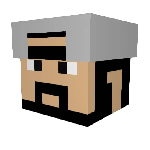 BigCity523 Minecraft avatar head, 3D render