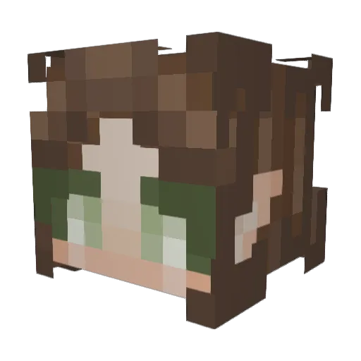 BigCityBug Minecraft avatar head, 3D render