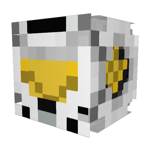 BigCloser Minecraft avatar head, 3D render