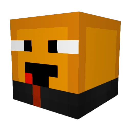 BigCornDog_ Minecraft avatar head, 3D render