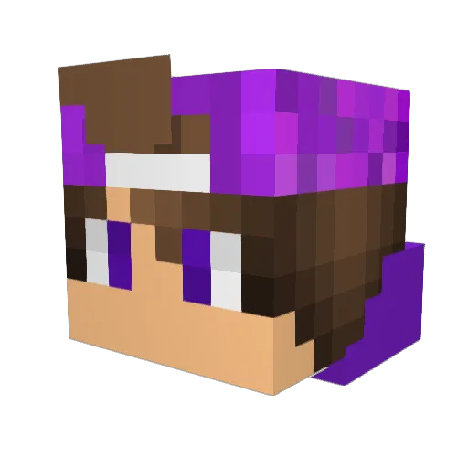 BigD10 Minecraft avatar head, 3D render