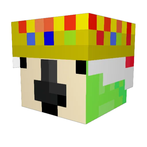 BigDCromer Minecraft avatar head, 3D render