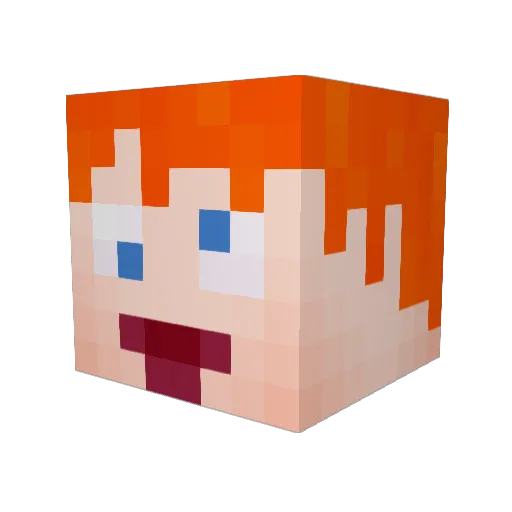 BigDadda108 Minecraft avatar head, 3D render
