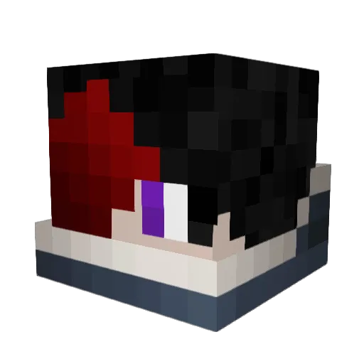 BigDaddyBeast Minecraft avatar head, 3D render