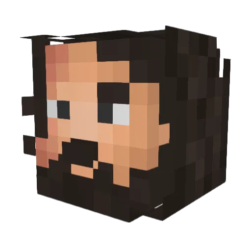BigDaddyBounc3r Minecraft avatar head, 3D render