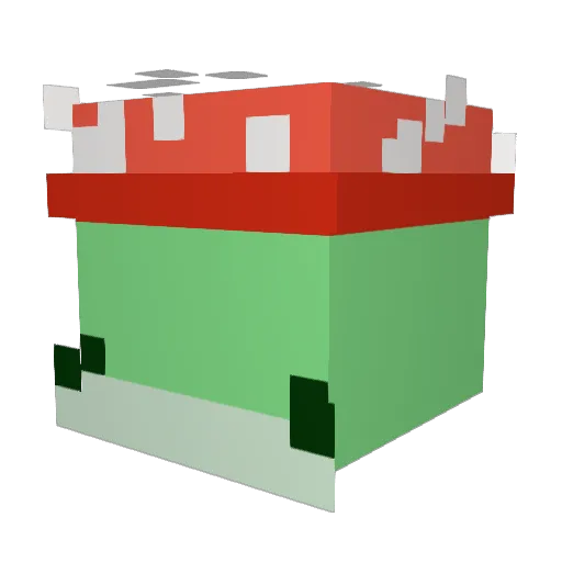 BigDaddyBuscemi Minecraft avatar head, 3D render