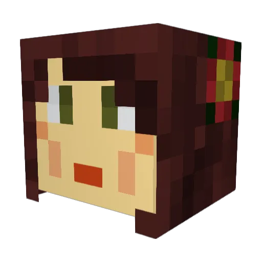 BigDaddyFranci Minecraft avatar head, 3D render