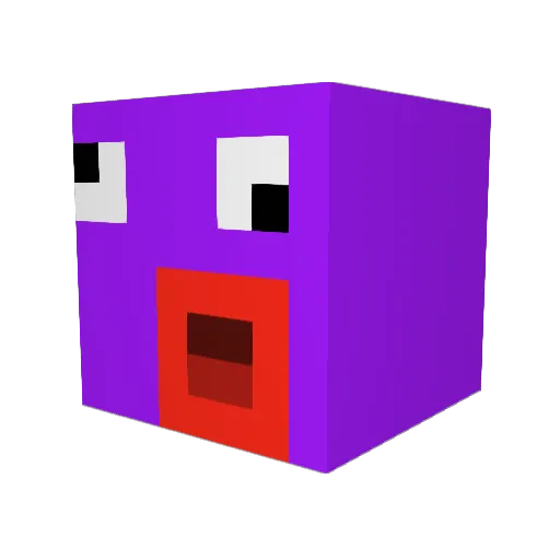 BigDaddyJohnson1 Minecraft avatar head, 3D render