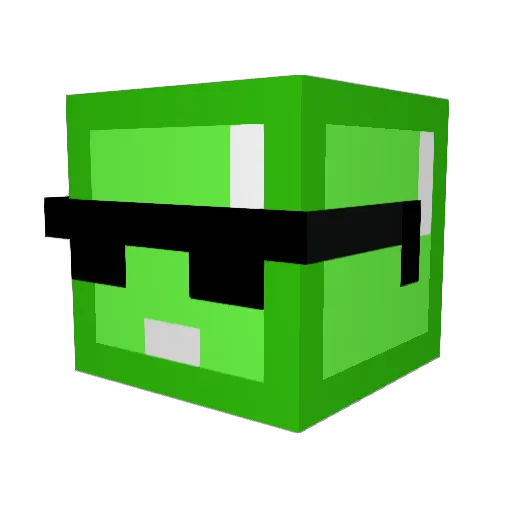 BigDaddyPanda_ Minecraft avatar head, 3D render