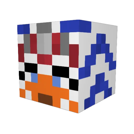 BigDaddyRogue Minecraft avatar head, 3D render