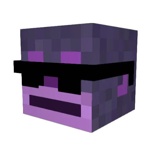 BigDaddySlugma Minecraft avatar head, 3D render