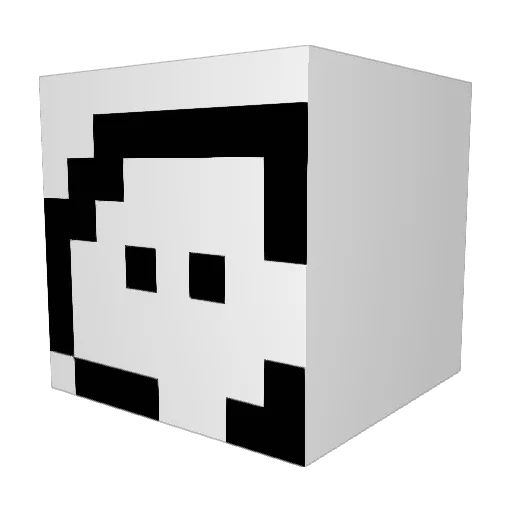 BigDaddySqueeze Minecraft avatar head, 3D render