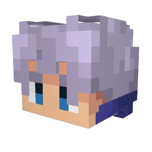 BigDaddyTeds Minecraft avatar head, 3D render