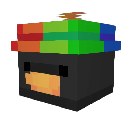 BigDaddyTyrone Minecraft avatar head, 3D render