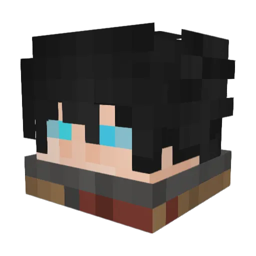 BigDaddyUmagine Minecraft avatar head, 3D render