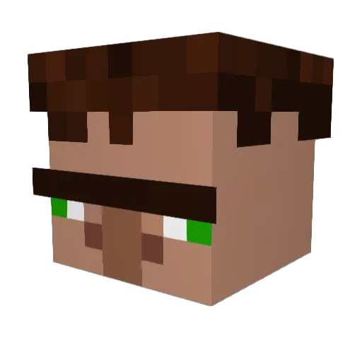 BigDalts Minecraft avatar head, 3D render
