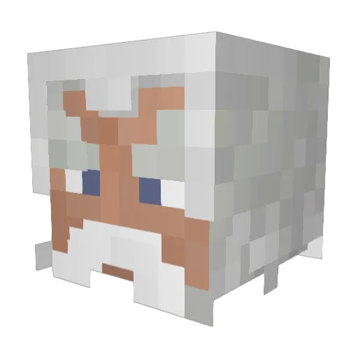 BigDave1357 Minecraft avatar head, 3D render
