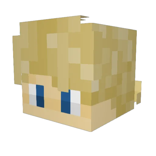 BigDealerLover Minecraft avatar head, 3D render