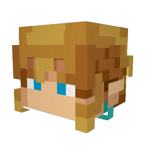 BigDenn Minecraft avatar head, 3D render