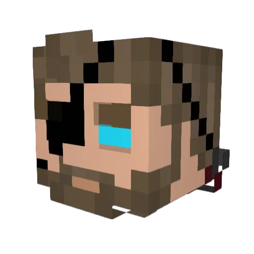 BigDesa Minecraft avatar head, 3D render