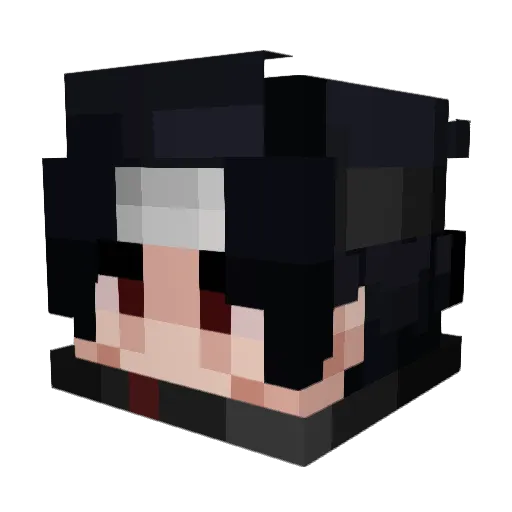 BigDr1ppa Minecraft avatar head, 3D render