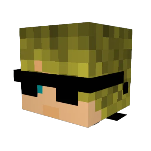 BigDre34 Minecraft avatar head, 3D render