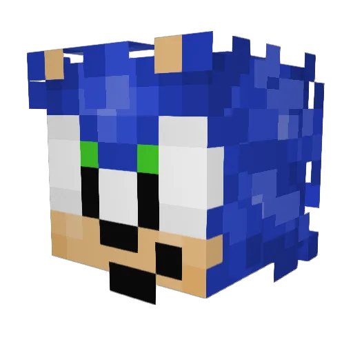 BigDrip22x Minecraft avatar head, 3D render