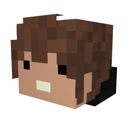 BigDumbStupid26 Minecraft avatar head, 3D render