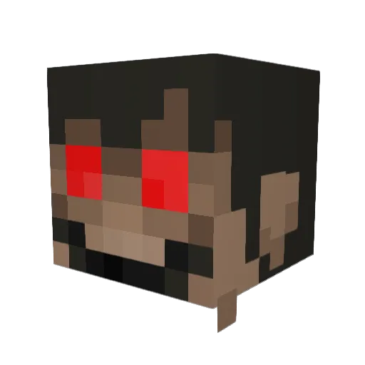 BigDunny Minecraft avatar head, 3D render