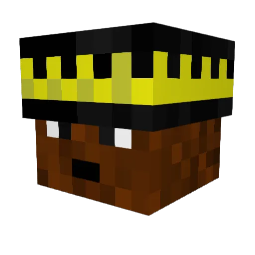 BigDxddyA Minecraft avatar head, 3D render