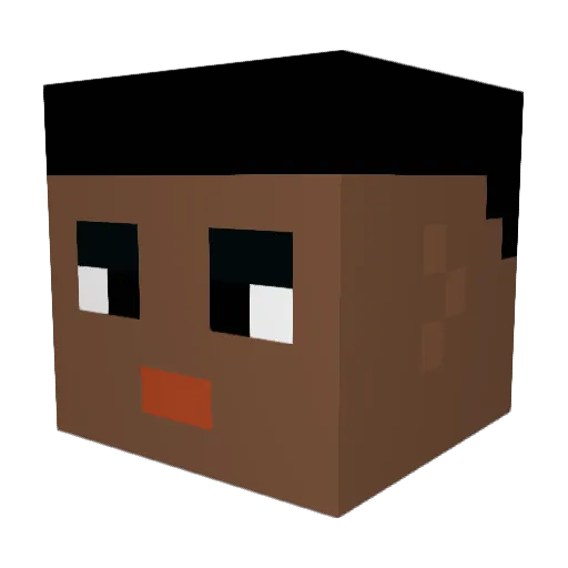 BigEezy25 Minecraft avatar head, 3D render