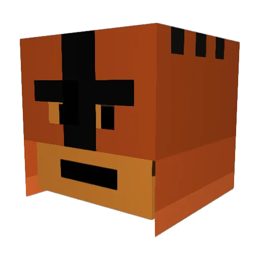 BigEmptyBox Minecraft avatar head, 3D render