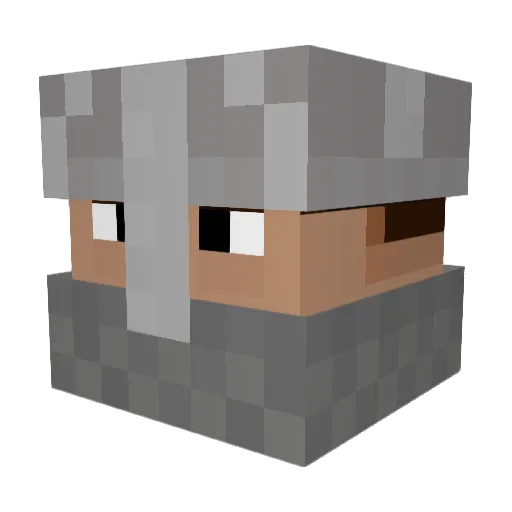 BigFart666 Minecraft avatar head, 3D render