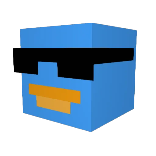 BigFatNasty Minecraft avatar head, 3D render