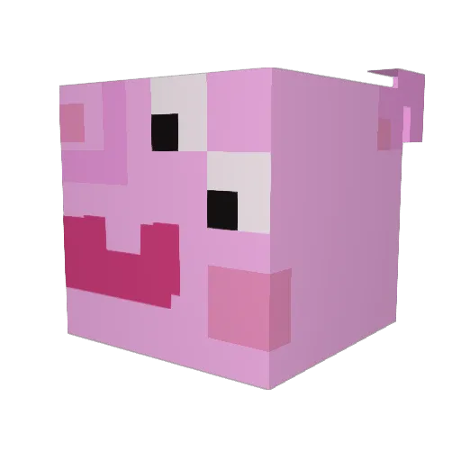 BigFlo69 Minecraft avatar head, 3D render