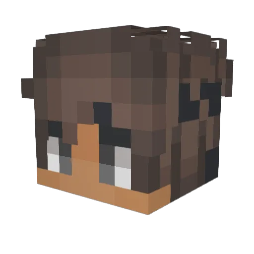 BigFoal539 Minecraft avatar head, 3D render