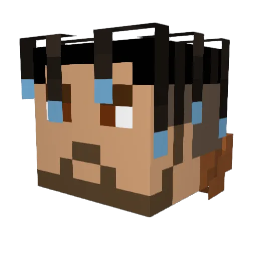 BigFooAdan Minecraft avatar head, 3D render