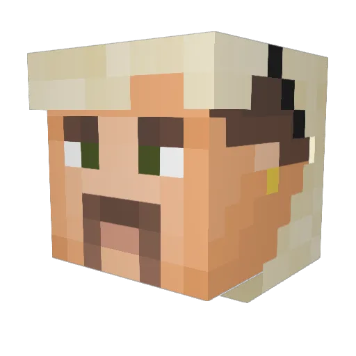BigFoot02468 Minecraft avatar head, 3D render