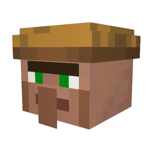 BigFootPoacher Minecraft avatar head, 3D render