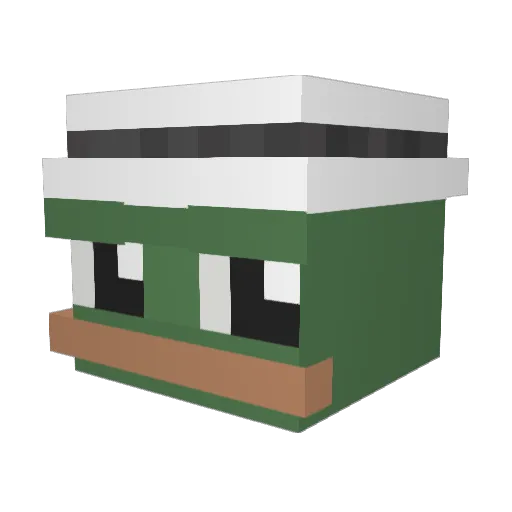 BigFred64 Minecraft avatar head, 3D render