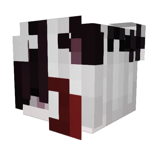 BigFrickenCow Minecraft avatar head, 3D render