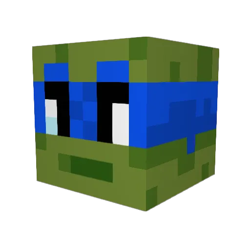 BigFro_PvP Minecraft avatar head, 3D render