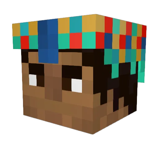 BigFudge1172 Minecraft avatar head, 3D render
