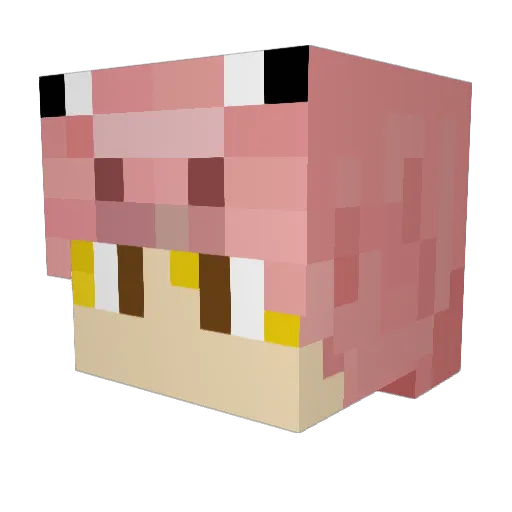 BigGGaming_VN Minecraft avatar head, 3D render
